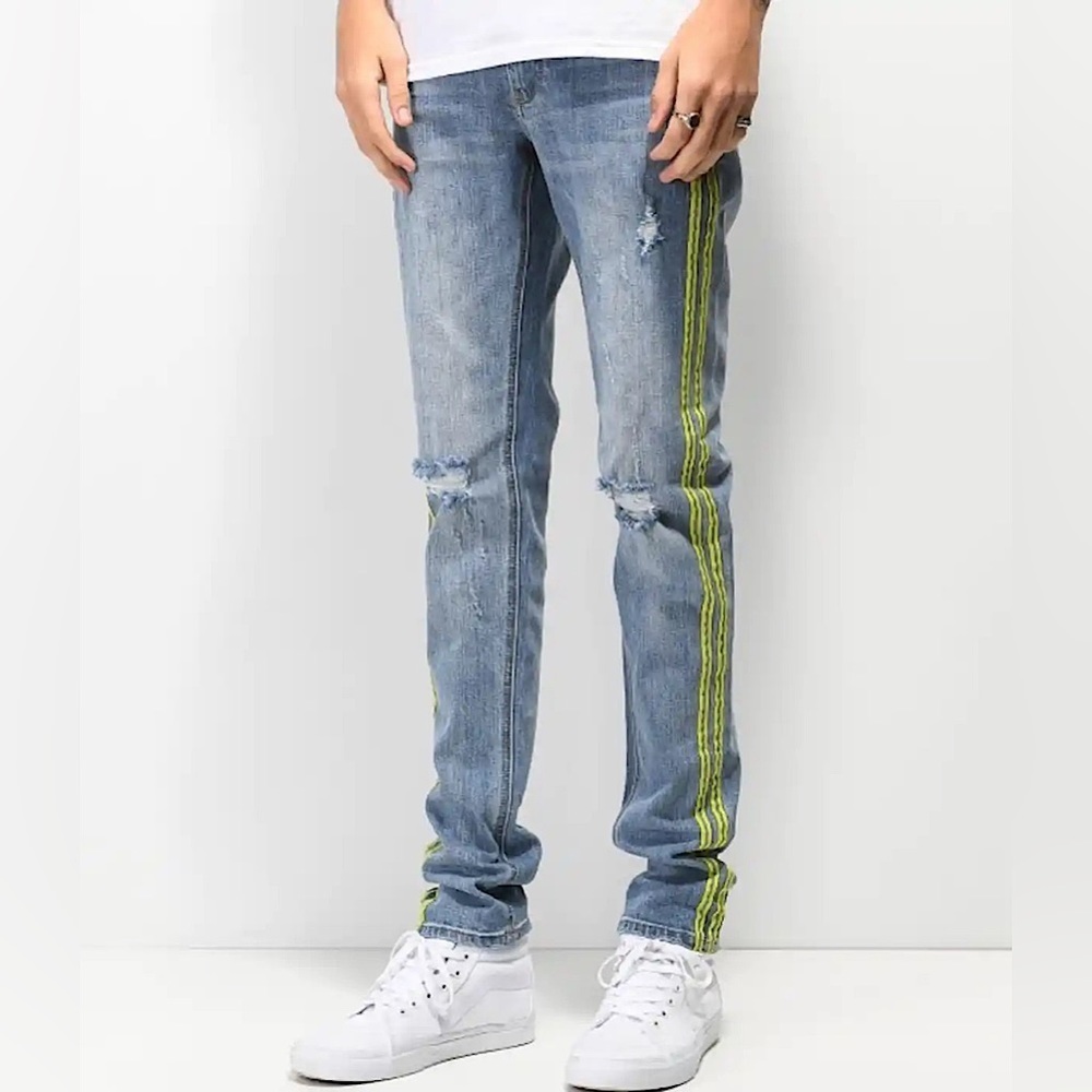 Ninth Hall Rogue Celcius Reflective Skinny Fit Jeans NWT - Picture 1 of 5
